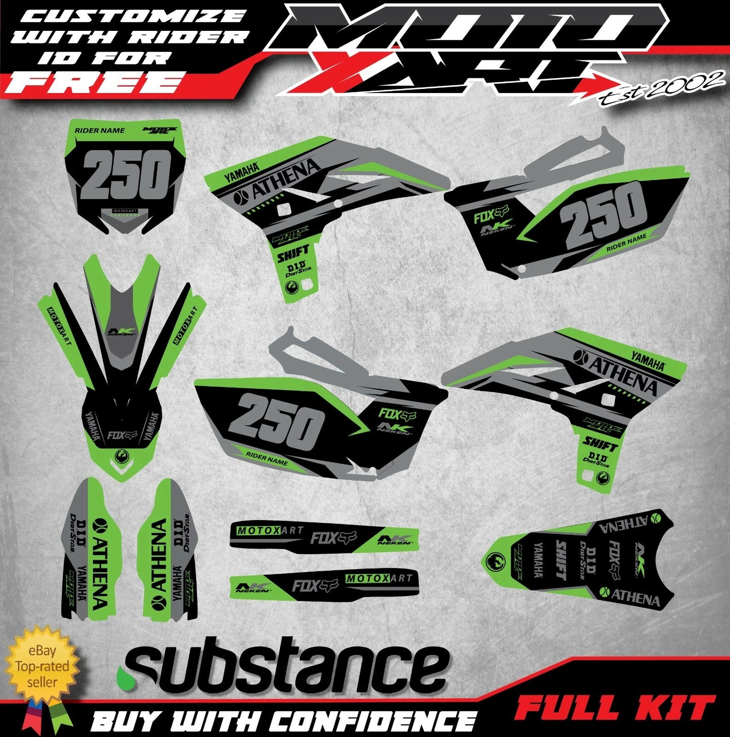 Yamaha Graphics Kit for YZF 250 YZ 250F (2010-2013)