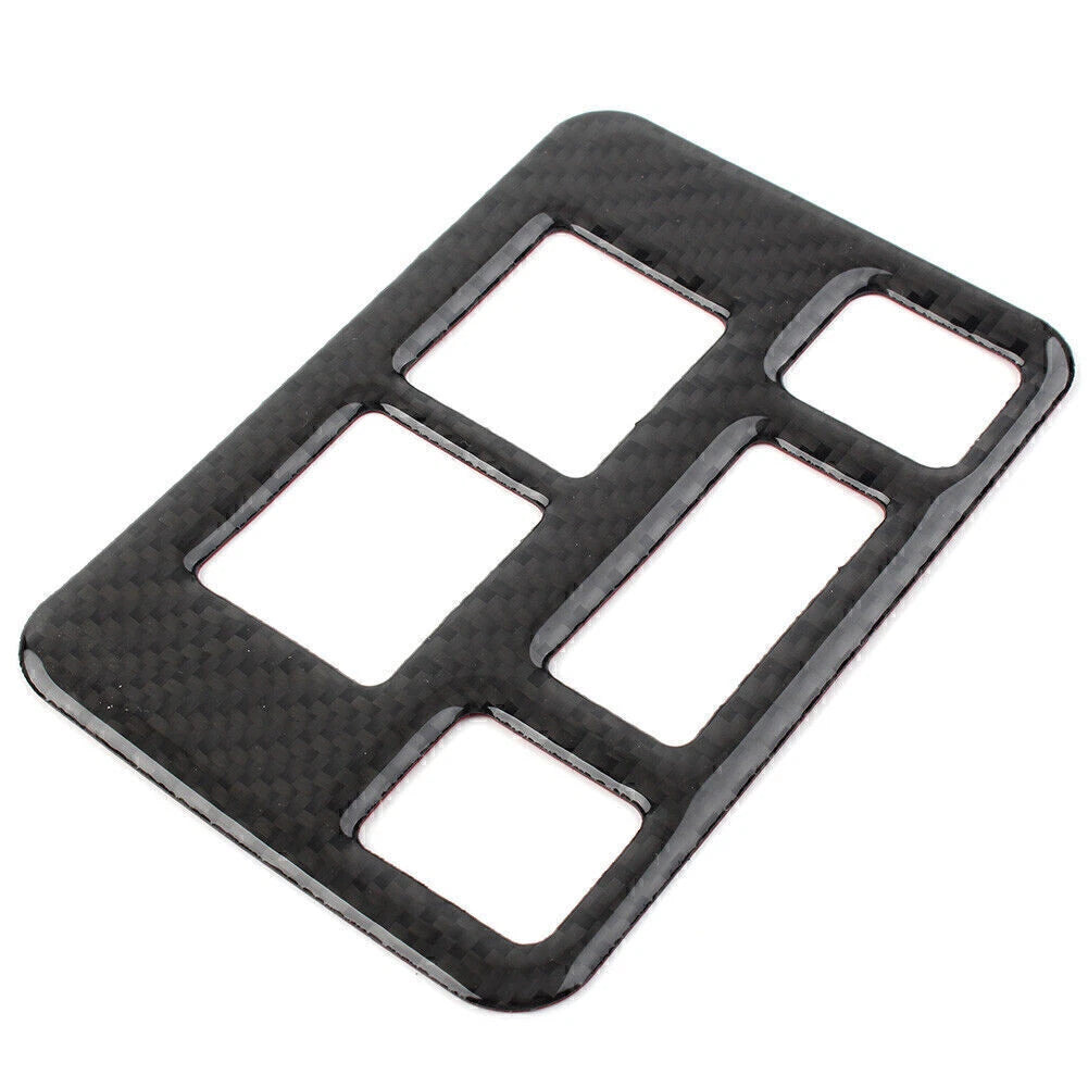 Carbon Fiber Headlight Button Frame Cover Trim for Subaru Forester (2013-2018)