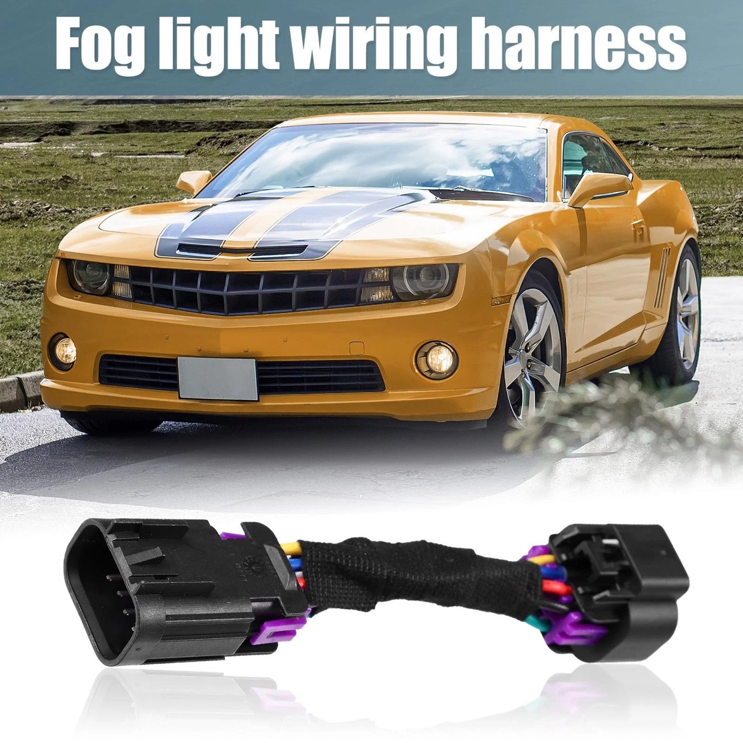 DRL Daytime Running Light Fog Light Adapter Harness for Chevy Camaro (2010-2015)
