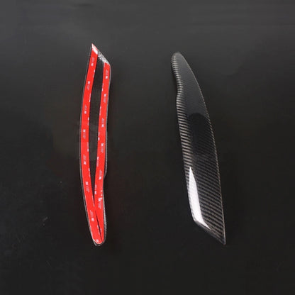 Black Carbon Fiber Headlight Eyelid Trim for VW Passat B6 (2005-2010)