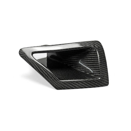 2 x Carbon Fiber Front Bumper Side Air Vent Duct Covers for Nissan 370Z (2009-2020)