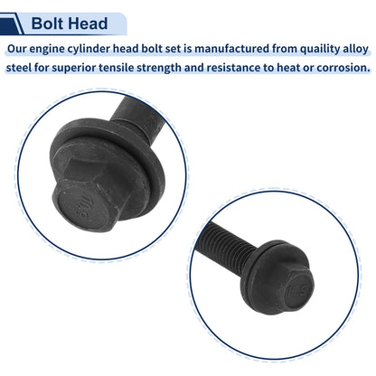 6.2L V8 Engine Cylinder Head Bolt Set for Dodge Challenger (2015-2020)