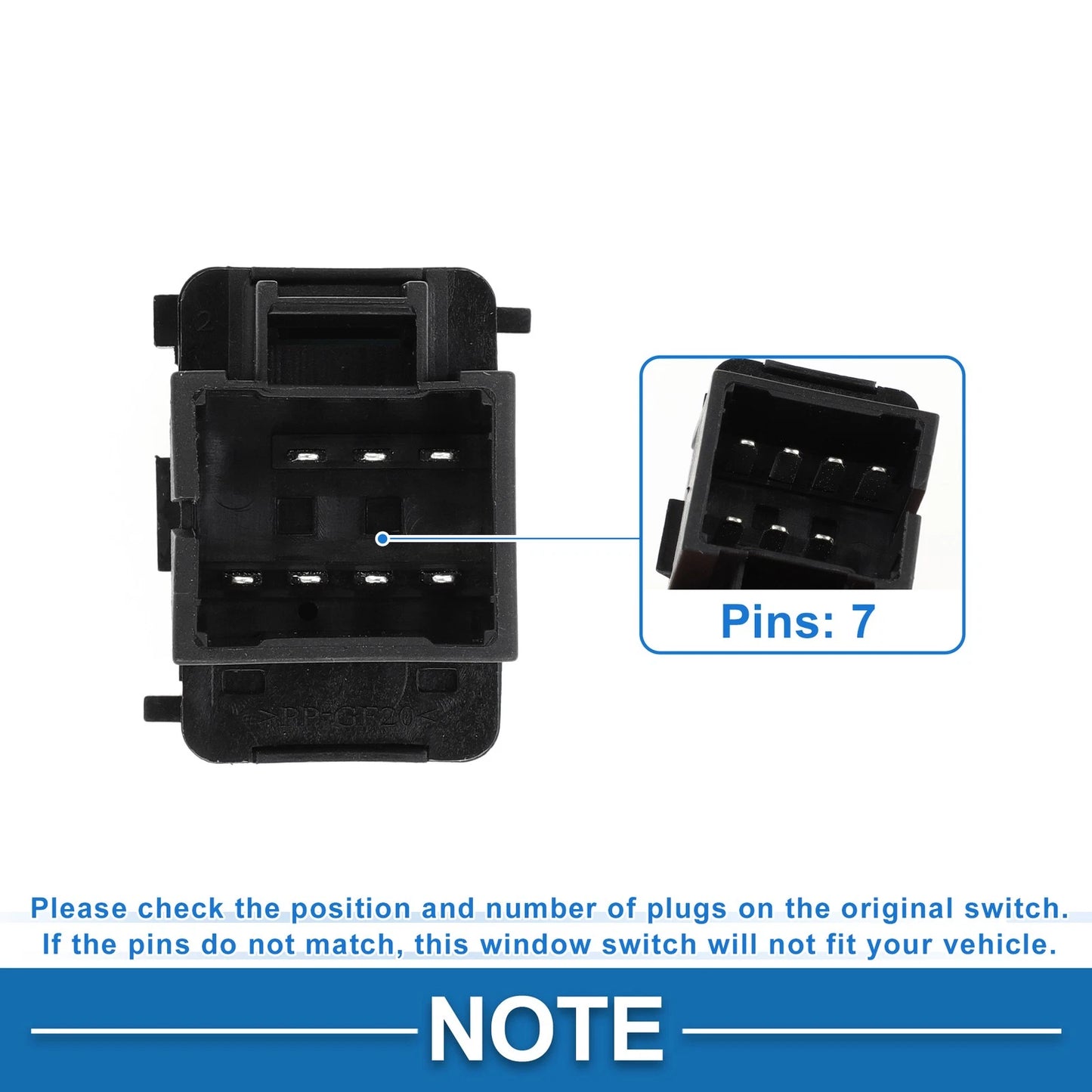 Power Window Switch for Chevrolet Impala Monte Carlo (2005 - 2000)