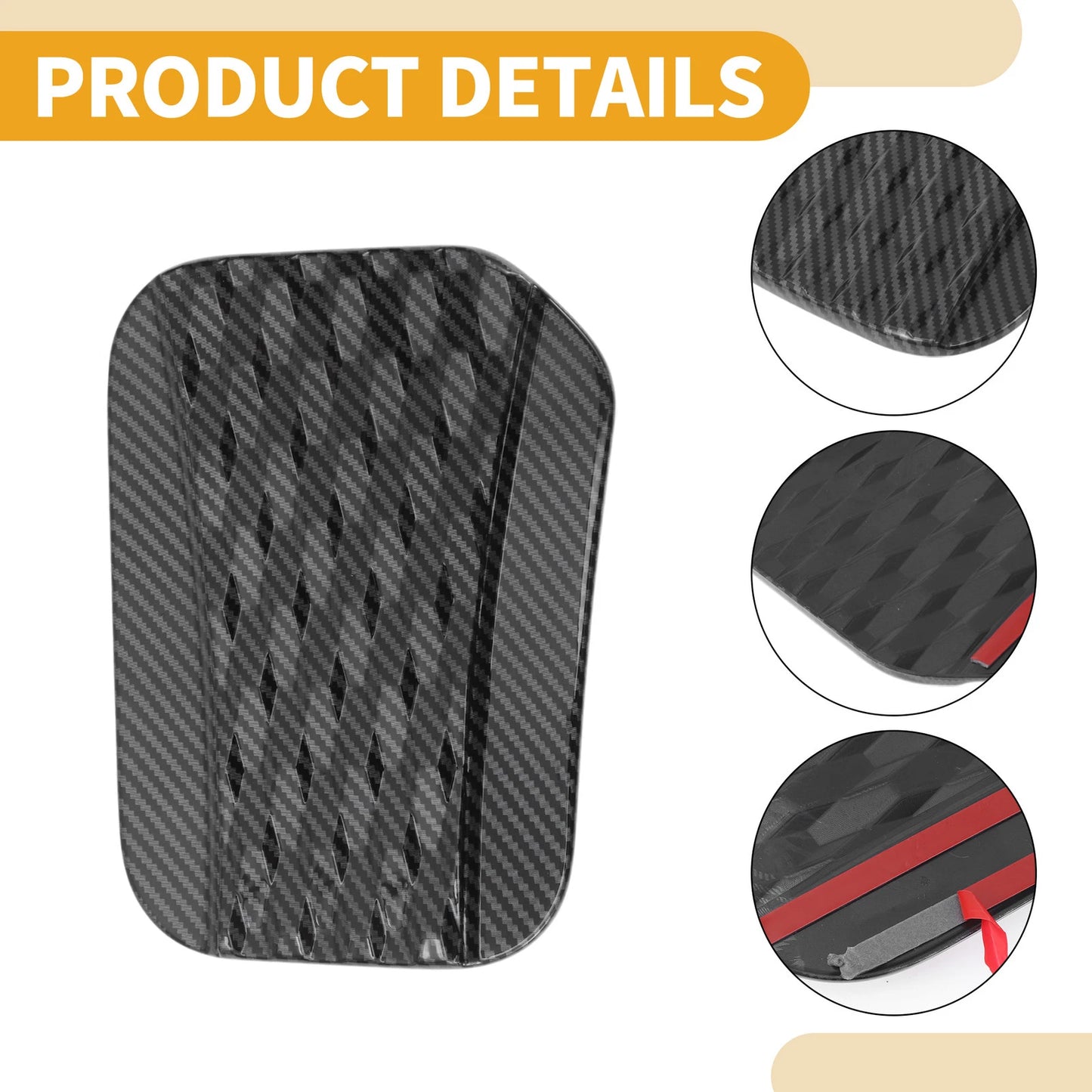 Fuel Tank Door Cap for Ford Bronco 2024-2025 Carbon Fiber Gas Tank Flap