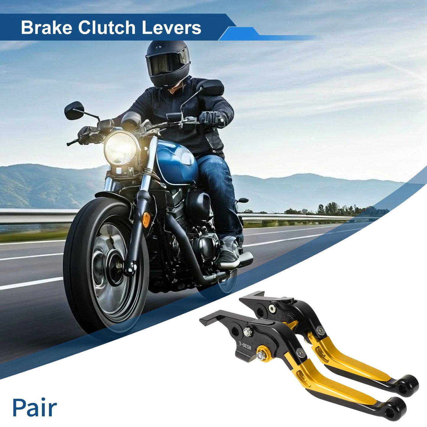 Levers / 2 x Adjustable Short Long / Brake Clutch Levers for Yamaha TMAX560 (2019–2020)