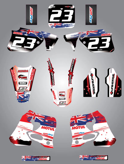 AUSSIE PRIDE Custom Graphic Kit for Honda CR 125 (1993-1994)