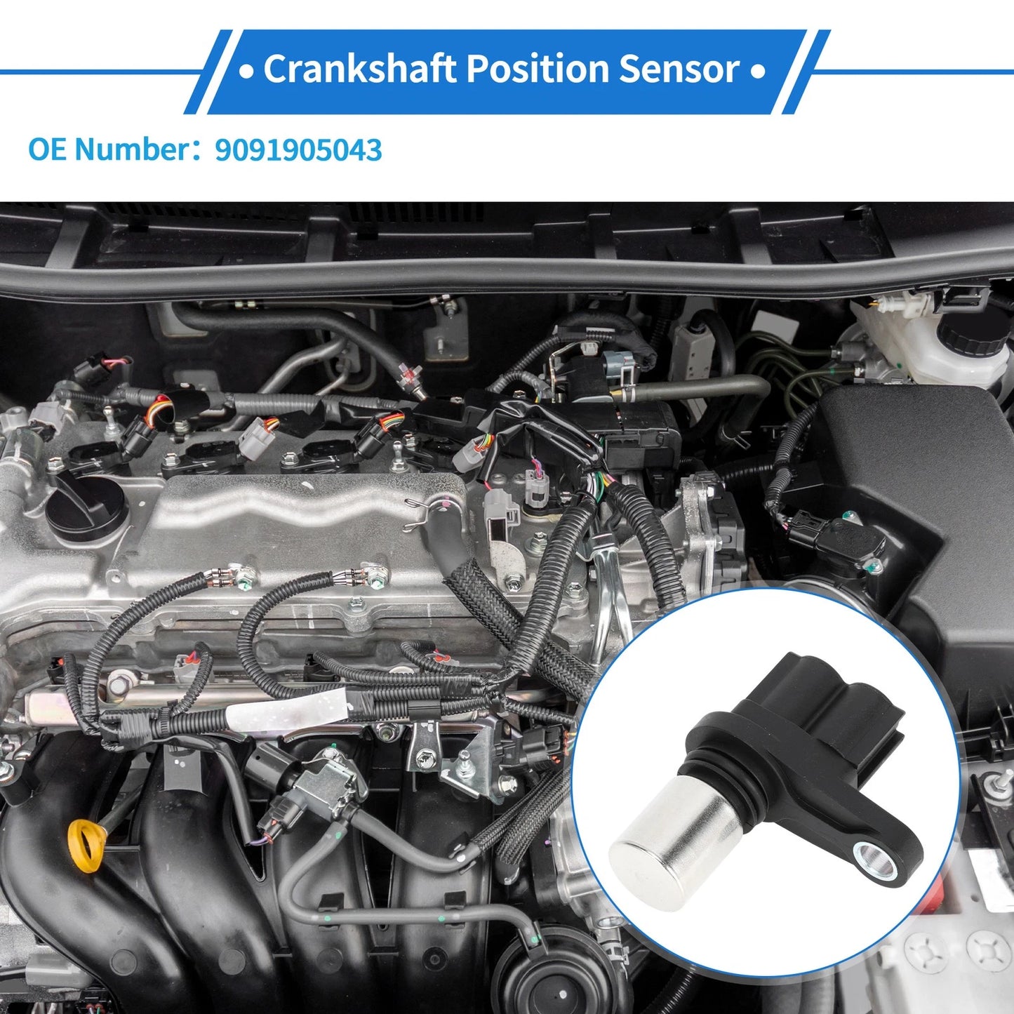 Crankshaft Position Sensor for TOYOTA Yaris 1.0 (1999–2005)