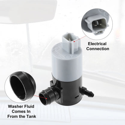1 Pcs Windshield Washer Pump for Toyota Corolla (2007–2013)