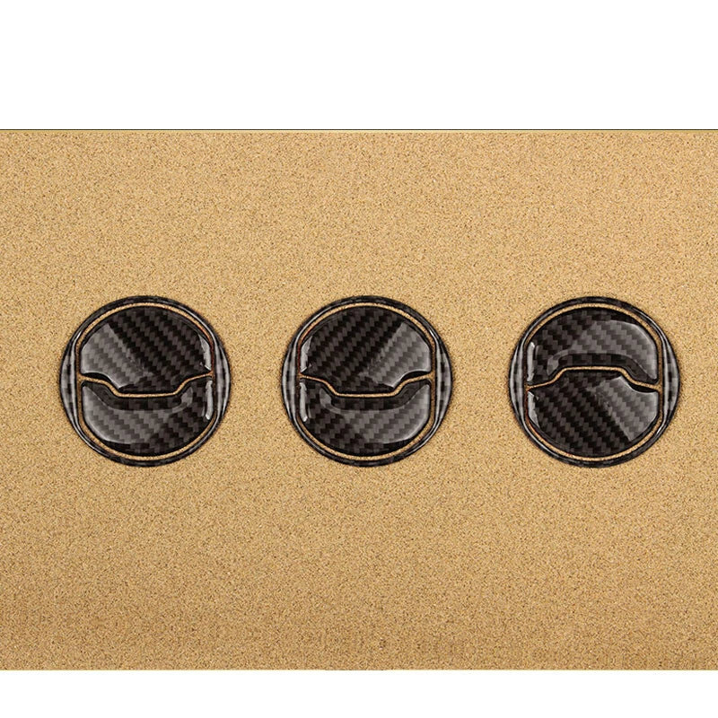 Carbon Fiber Center Air Condition Outlet Vent Trim For Ford Mustang 2015-2018