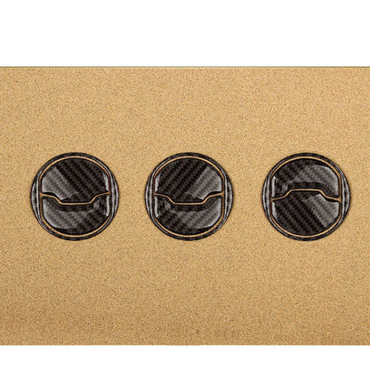 Carbon Fiber Center Air Condition Outlet Vent Trim For Ford Mustang 2015-2018