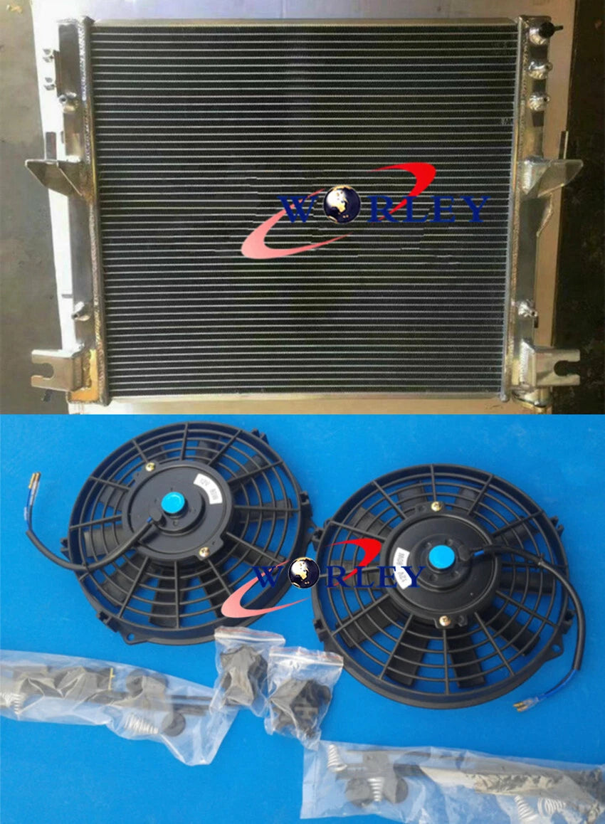 Aluminum Radiator + Fans for Jeep Wrangler JK 3.6L/3.8L (2007-2017)