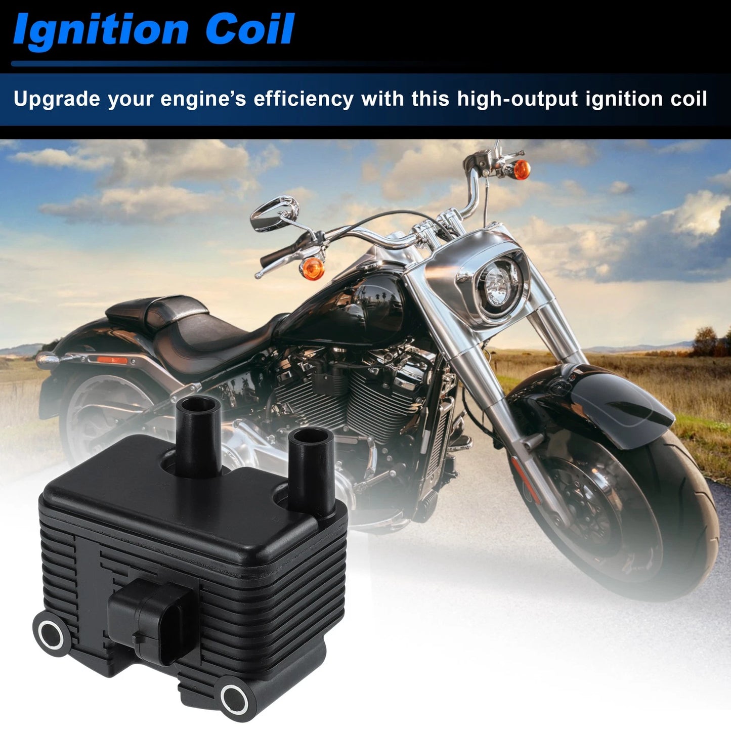 Ignition Coil for Harley Electra Glide FXD Dyna Super Glide 0.5 OHM