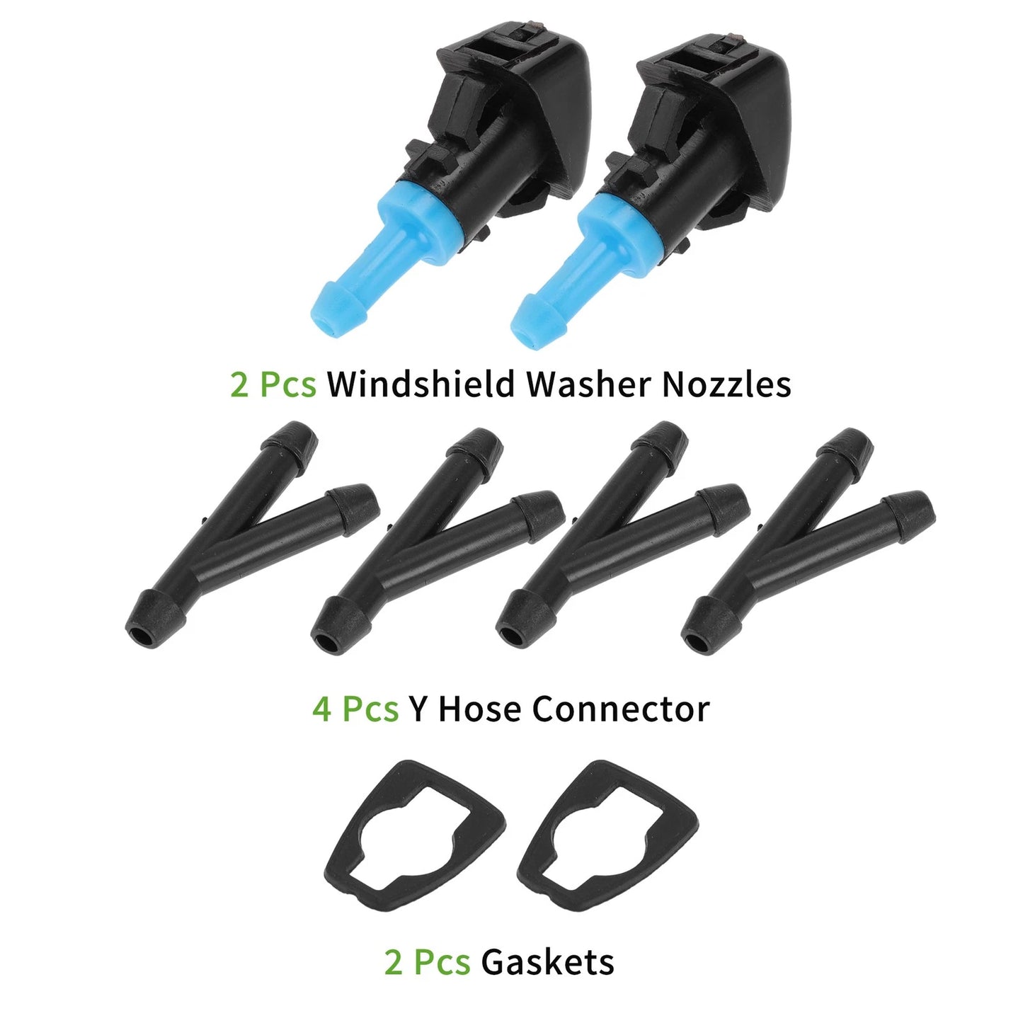Windshield Washer Nozzle with Hose Connector for Jeep (2007-2018)