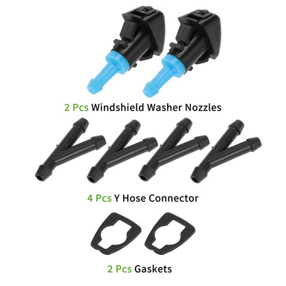 Windshield Washer Nozzle with Hose Connector for Jeep (2007-2018)