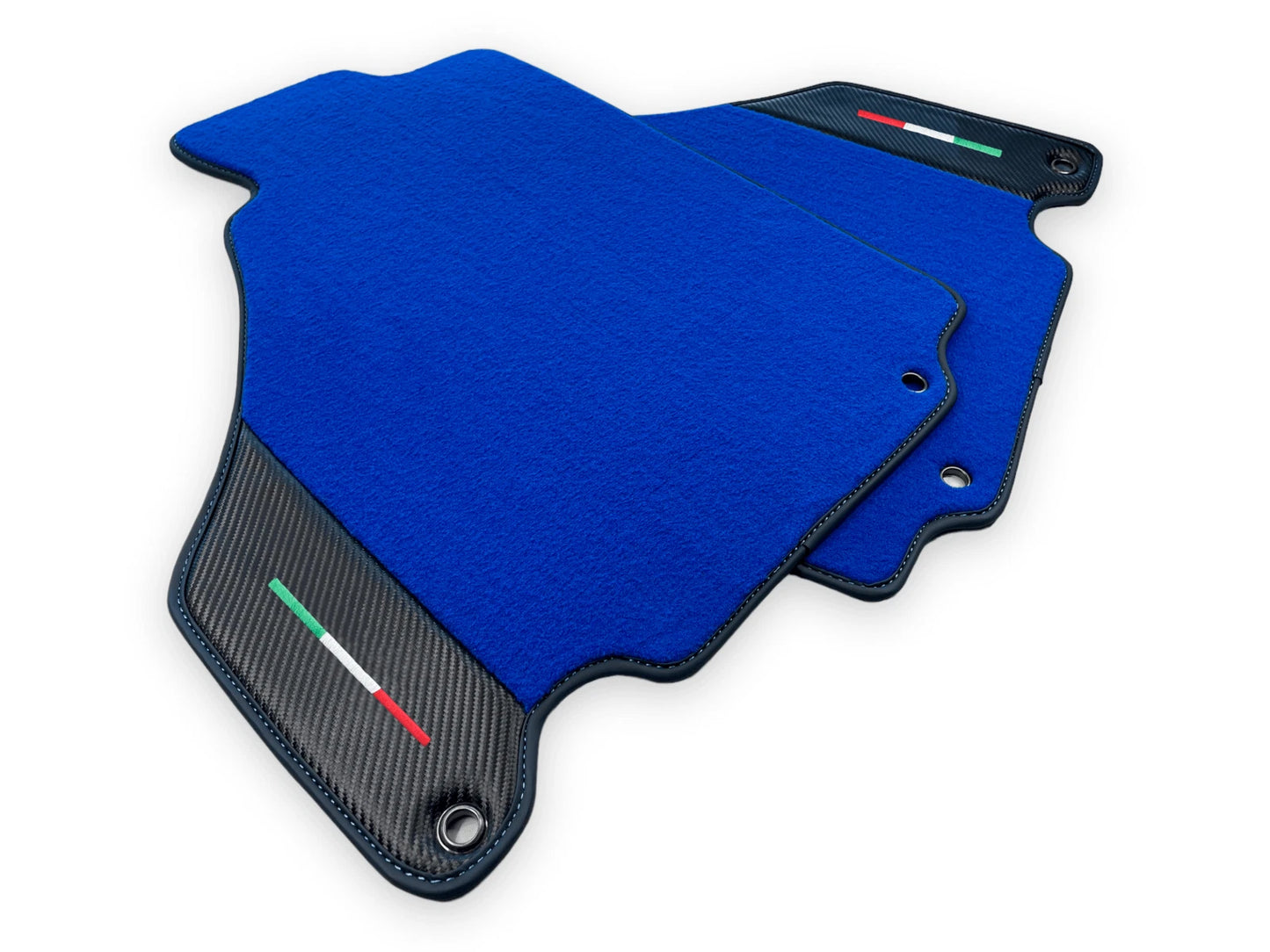 Blue Floor Mats for Ferrari 360 Modena 1999-2005 - AutoWin Brand, Carbon Fiber