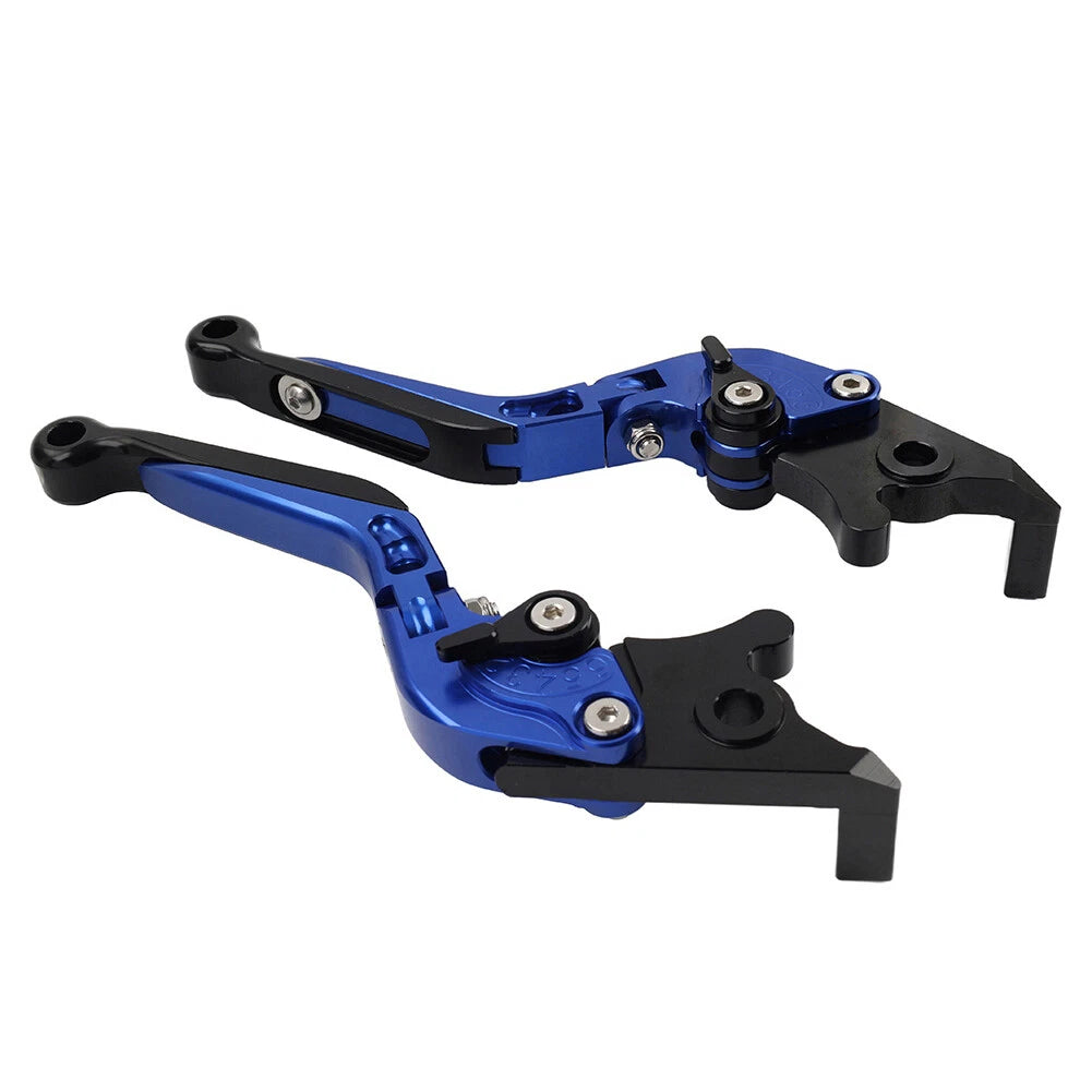 Blue Extendable Brake Clutch Levers for Kawasaki Ninja 650R ER6F ER6N (2006-2018)