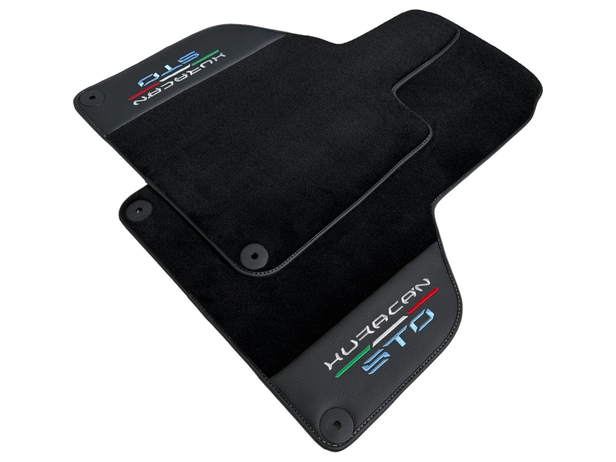 Black Floor Mats for Lamborghini Huracan STO (2020-2023)