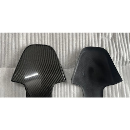 Gloss Carbon Fiber Seat Backrest Cover Trim for BMW M3 M4 G80 G82 G83 2021-2023