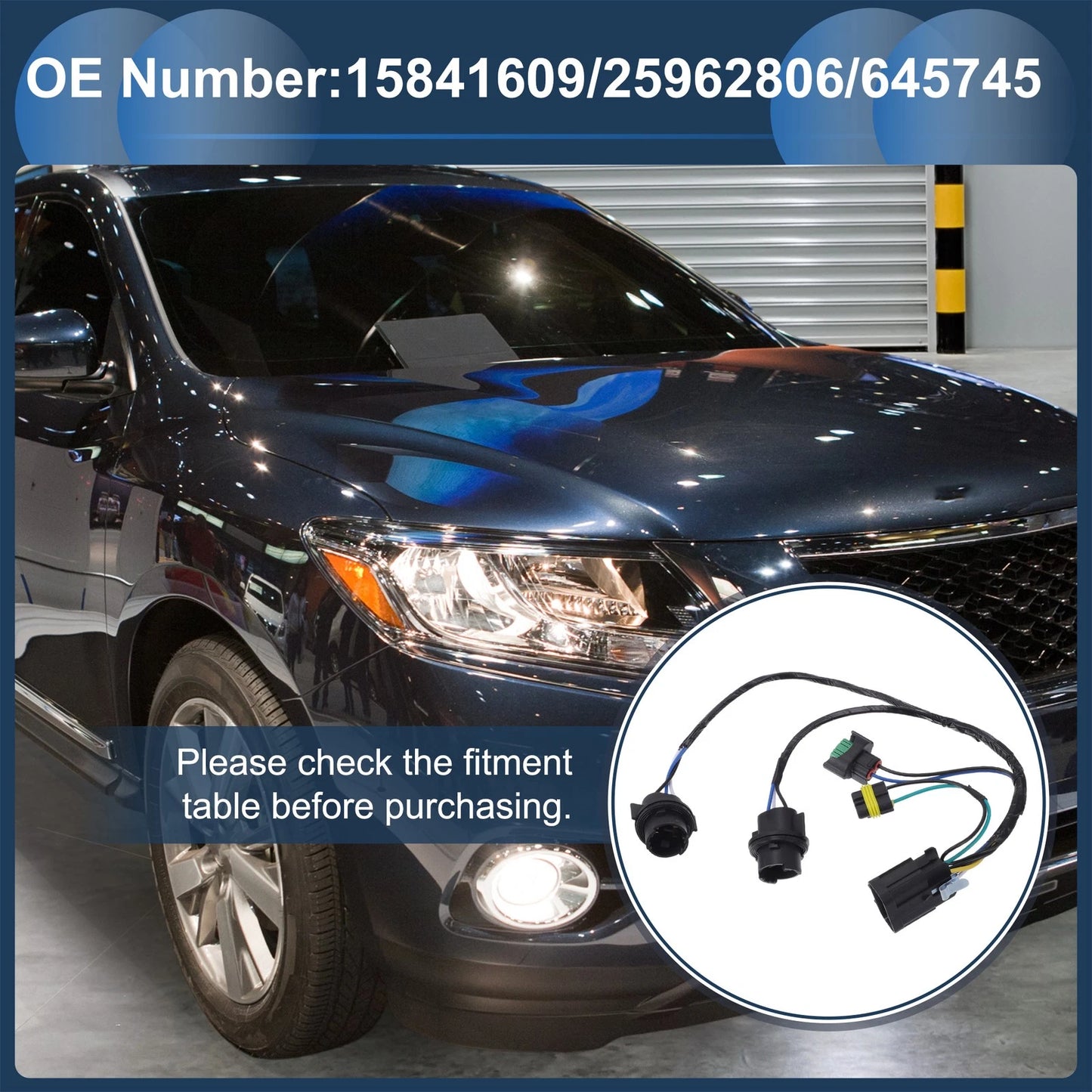 Headlight Wiring Harness for Chevrolet Silverado (1500/2500/3500) (2007-2014)