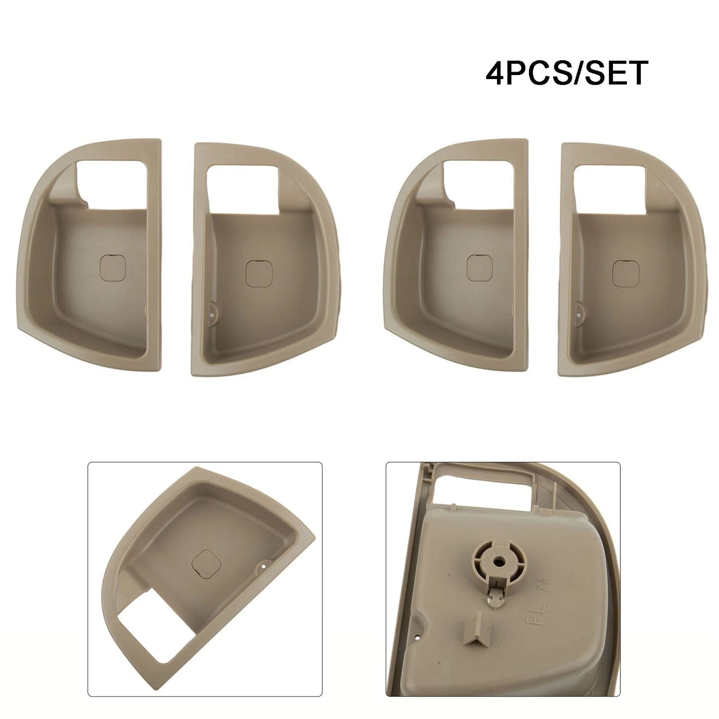 4Pcs Inside Door Handle Trim Cover for Hyundai Santa Fe (2007–2012)