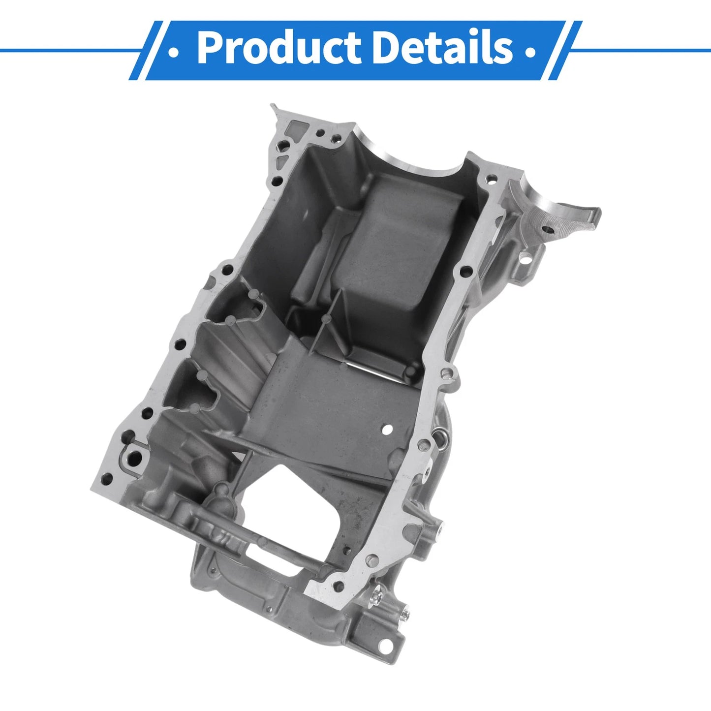 Engine Oil Pan for Toyota Corolla (2009-2019) - Aluminum Silver Tone