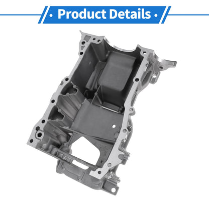 Engine Oil Pan for Toyota Corolla (2009-2019) - Aluminum Silver Tone
