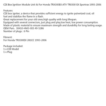 CDI Box Module for Honda TRX300EX Sportrax 2x4 (1993-2006)