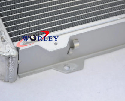 3 x 56mm Aluminum Radiator + Fan for Nissan Datsun Stanza 510 610 710 720
