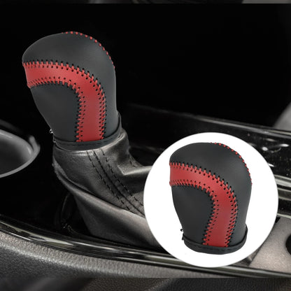 Gear Shift Knob Cover Protector Red Black for Toyota C-HR (2017–2021)