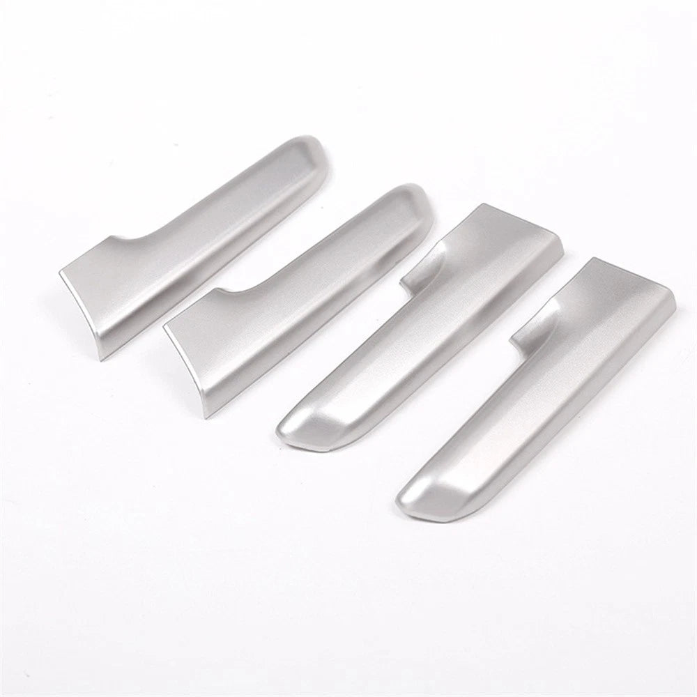 4 x ABS Silver Interior Door Handle Covers for Toyota Land Cruiser Prado (2010-2018)