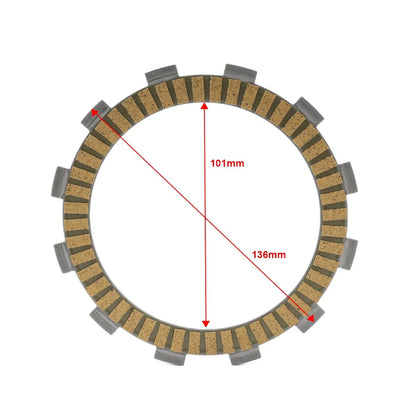 Clutch Friction Plates Kit for Honda CRF 250 R/X 2004-2017 (2 x Plates)