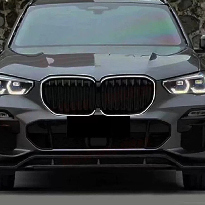 LED Light Grill Front Bumper Kidney Grille Gloss Black for BMW X5 (2019-2023)