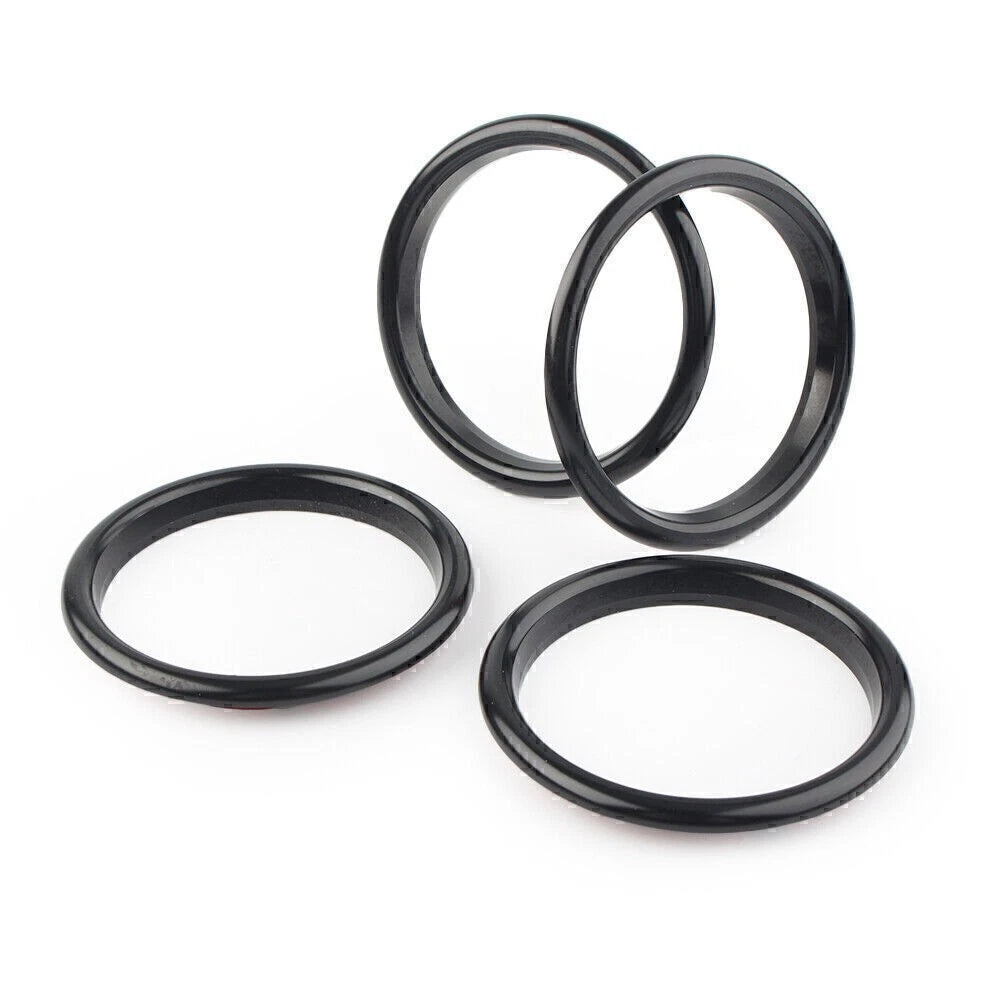 Black 4x Car Air Vent Cover Rings for Audi A3 S3 (2012-2019)