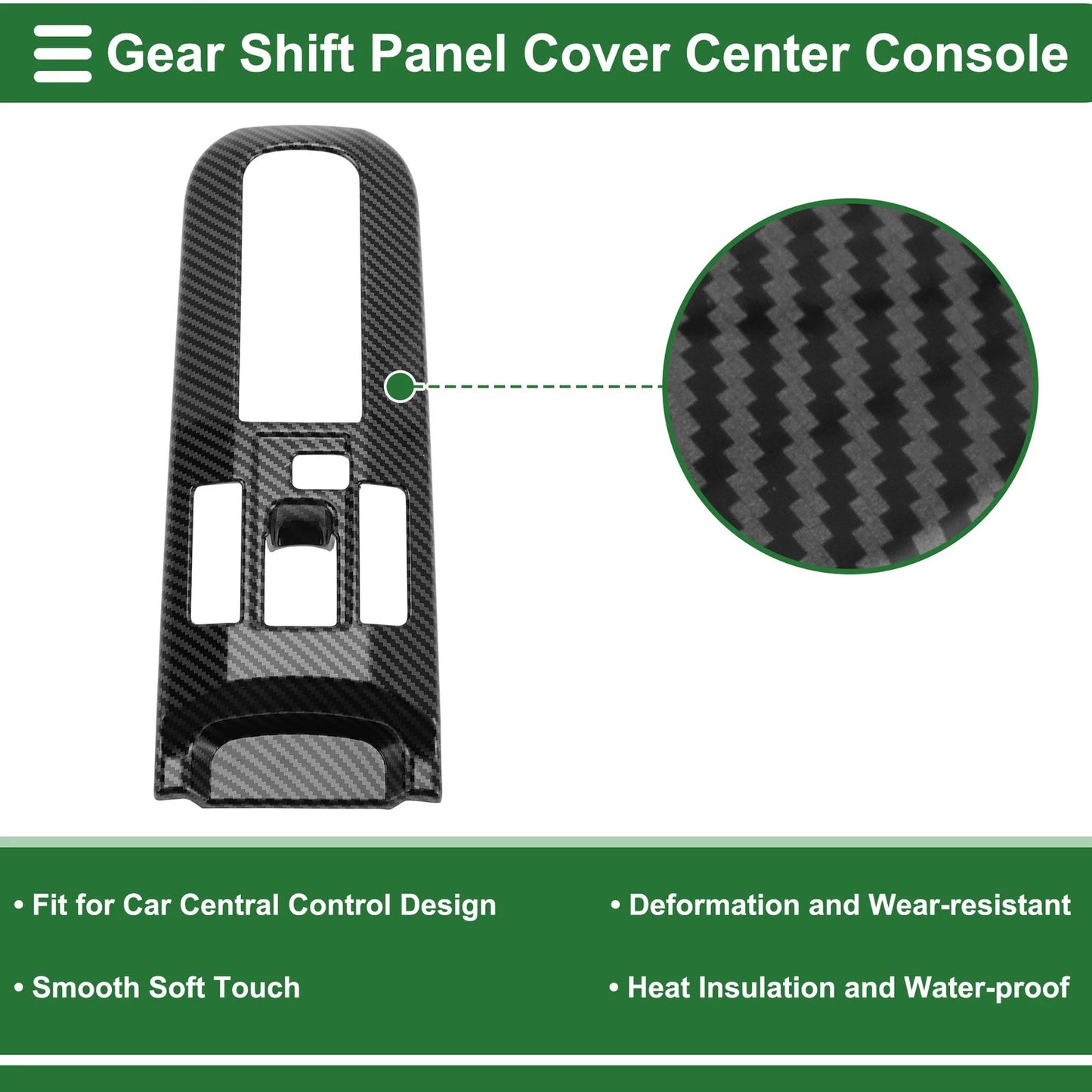 Control Gear Shift Panel Trim Cover for Toyota Prius (2016-2023)