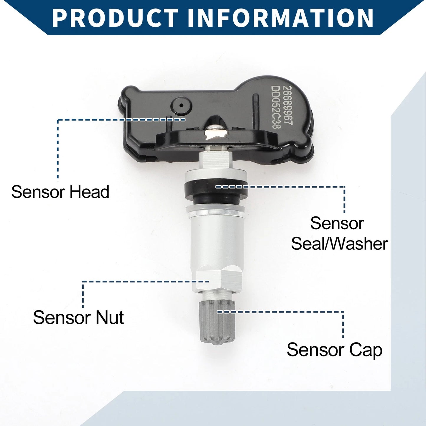 Car Tire Pressure Sensor for Chevrolet Cavalier 433MHz (2016-2018)
