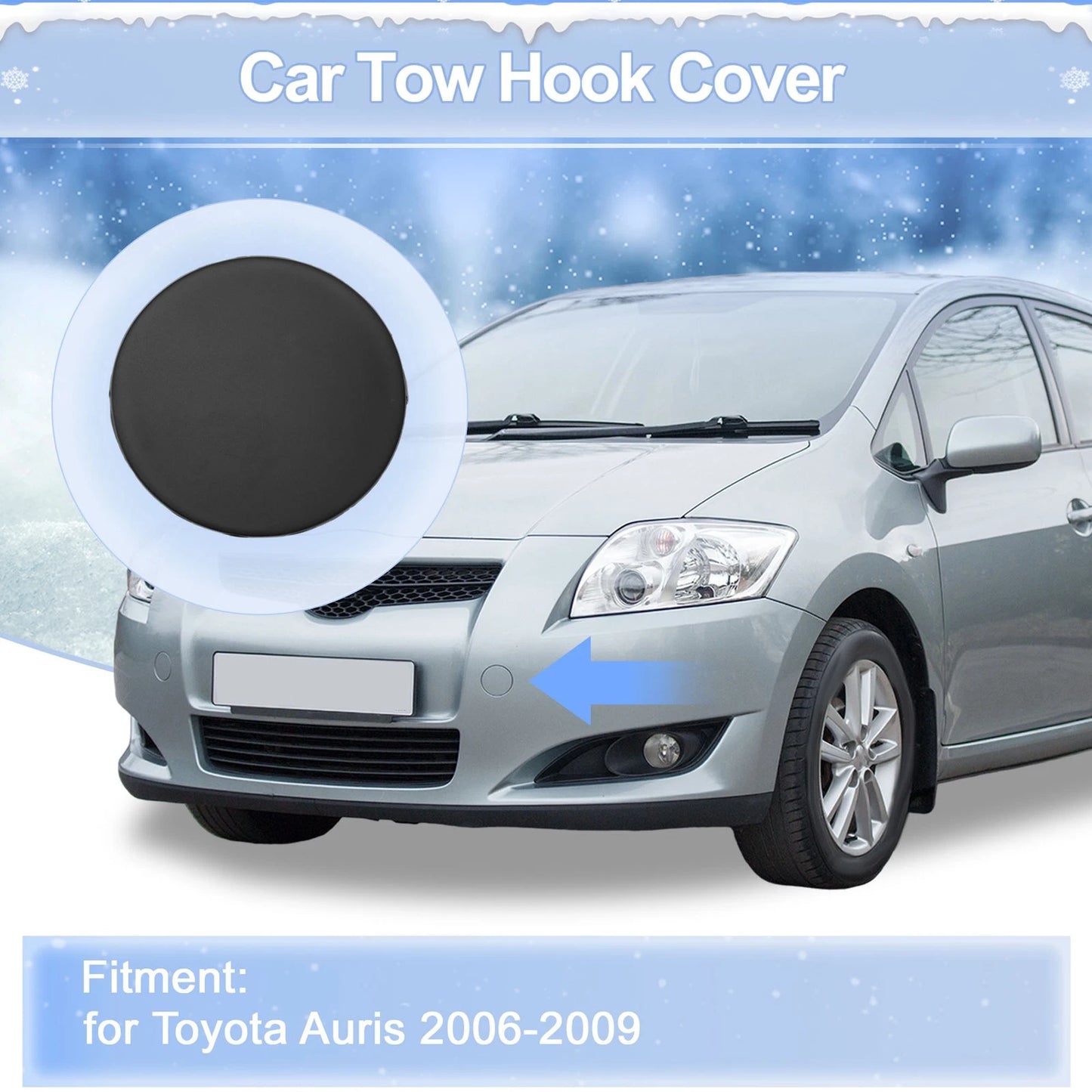 Left Front Tow Hook Cover Cap for Toyota Auris (2016–2018)