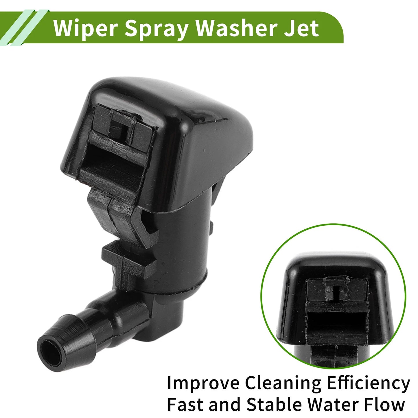 Windshield Washer Nozzle & Hose Connector for Ford (2008-2010)