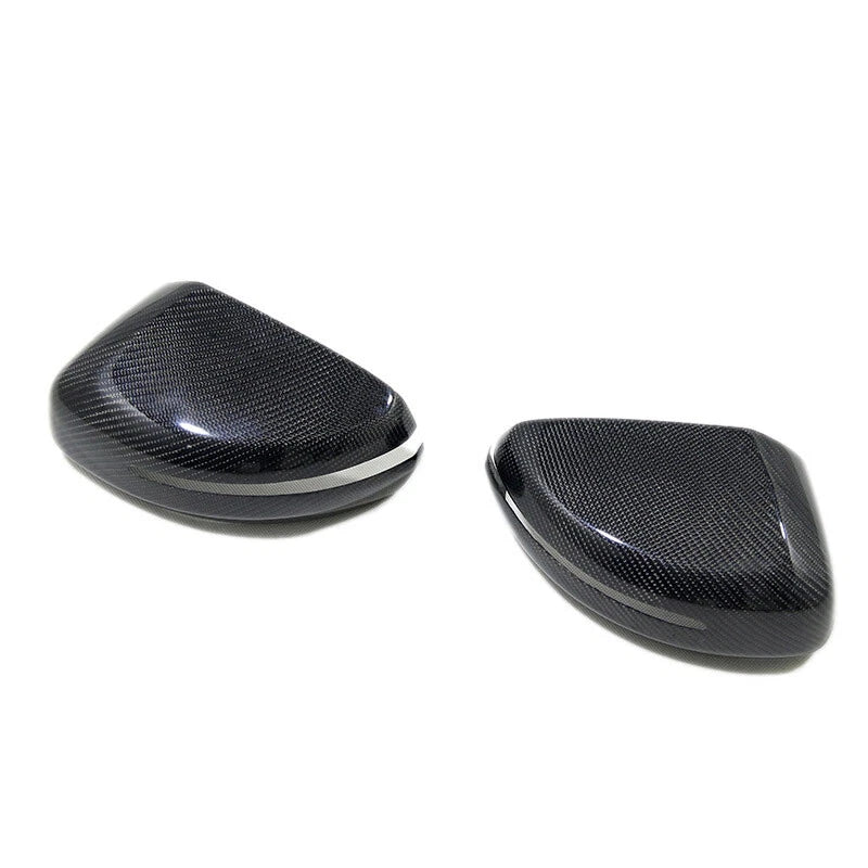 Real Carbon Fiber Wing Side Mirror Cover Caps Trim fit For Audi R8 13-15