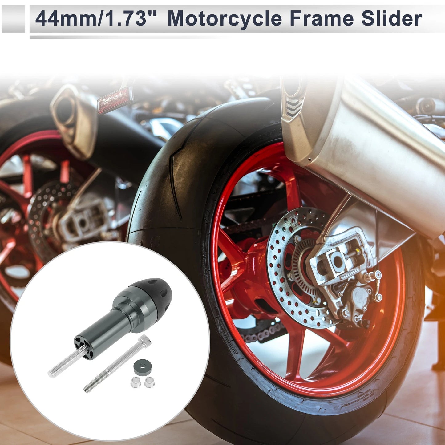 10mm Aluminum Slider Frame Bolt for Motorcycle