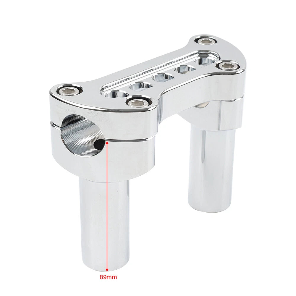 3.5" Handlebar Riser & Top Clamp for Harley Dyna Softail Sportster (2006-2023)