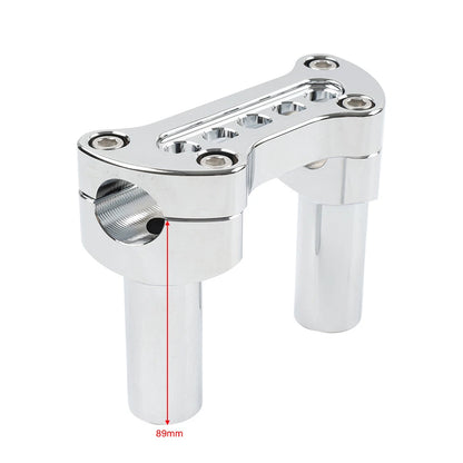 3.5" Handlebar Riser & Top Clamp for Harley Dyna Softail Sportster (2006-2023)