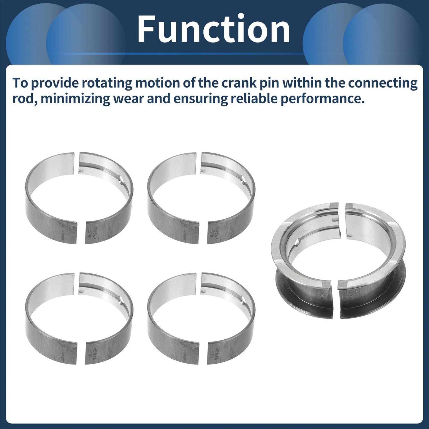 10 x Main Bearing Set for Nissan Frontier (1998-2004)