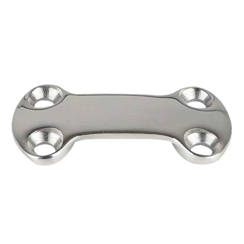 Marine Pad Eye Plate Set 4 Stainless Steel Deck Loops for Boat/RV Cargo