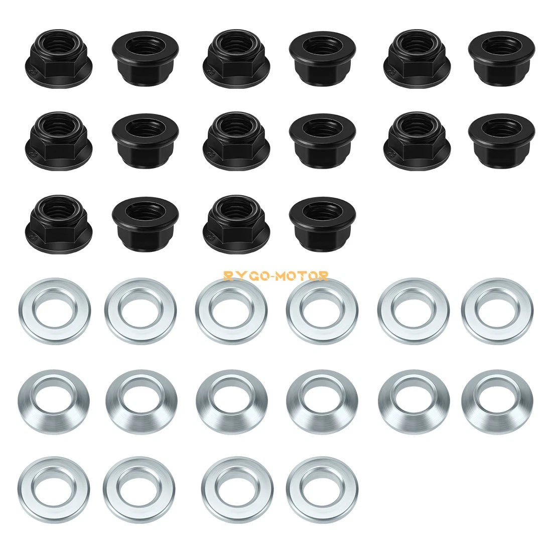 Wheel Nut And Washer 2 x Front/Rear for Yamaha Grizzly 600 YFM600F (1999–2001)