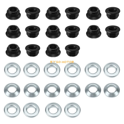 Wheel Nut And Washer 2 x Front/Rear for Yamaha Grizzly 600 YFM600F (1999–2001)