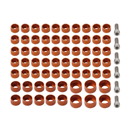66X Engine Bolt Topper Cap Orange for Harley Twin Cam Touring Road Glide