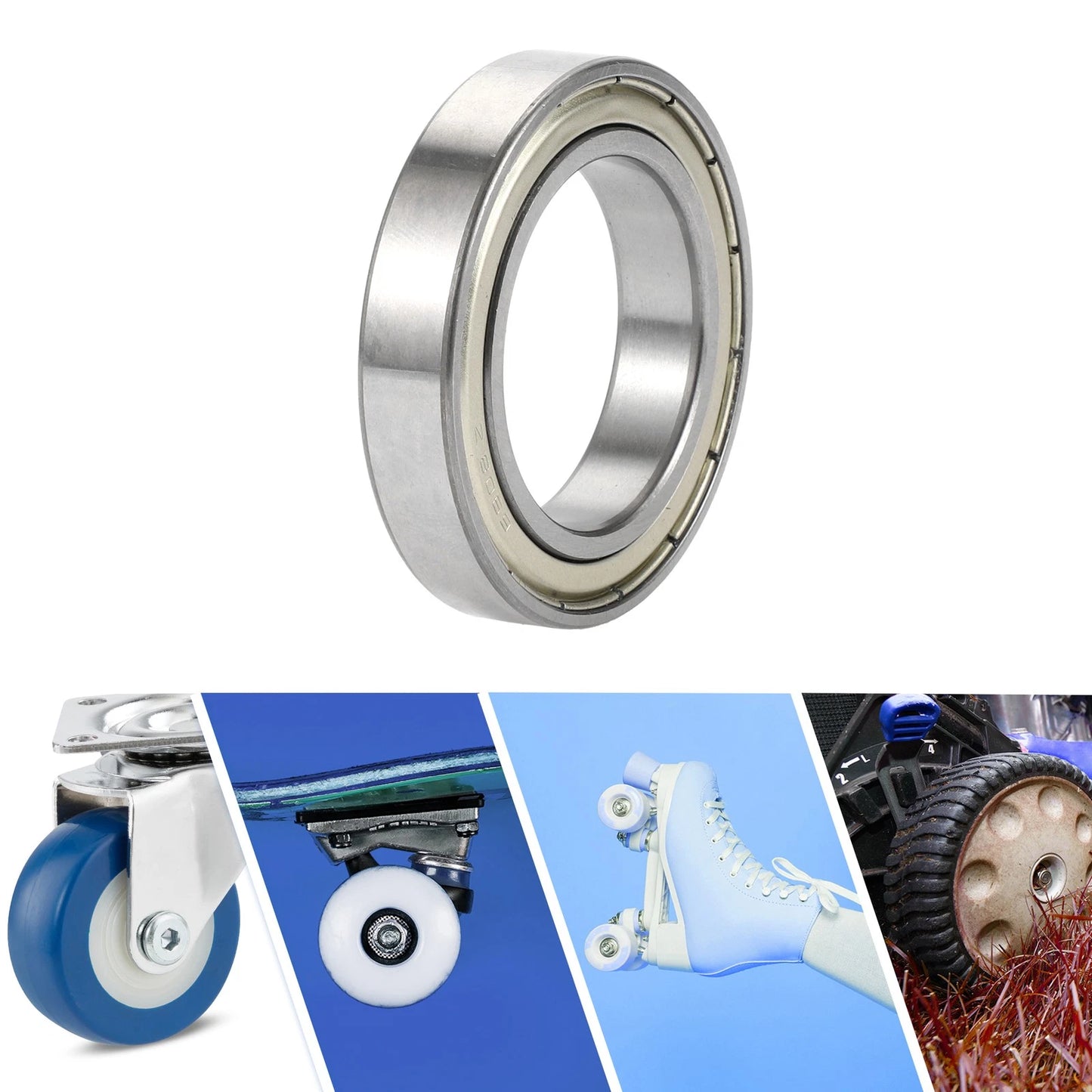 1Pc 40x62x12mm Deep Groove Ball Bearings for Scooter Skateboard Wheel