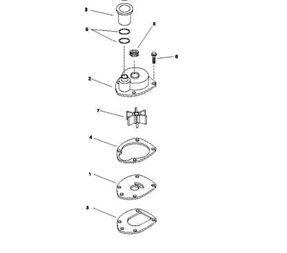 Mercury Water Pump Kit for 100-250HP Outboards (2000-2023)