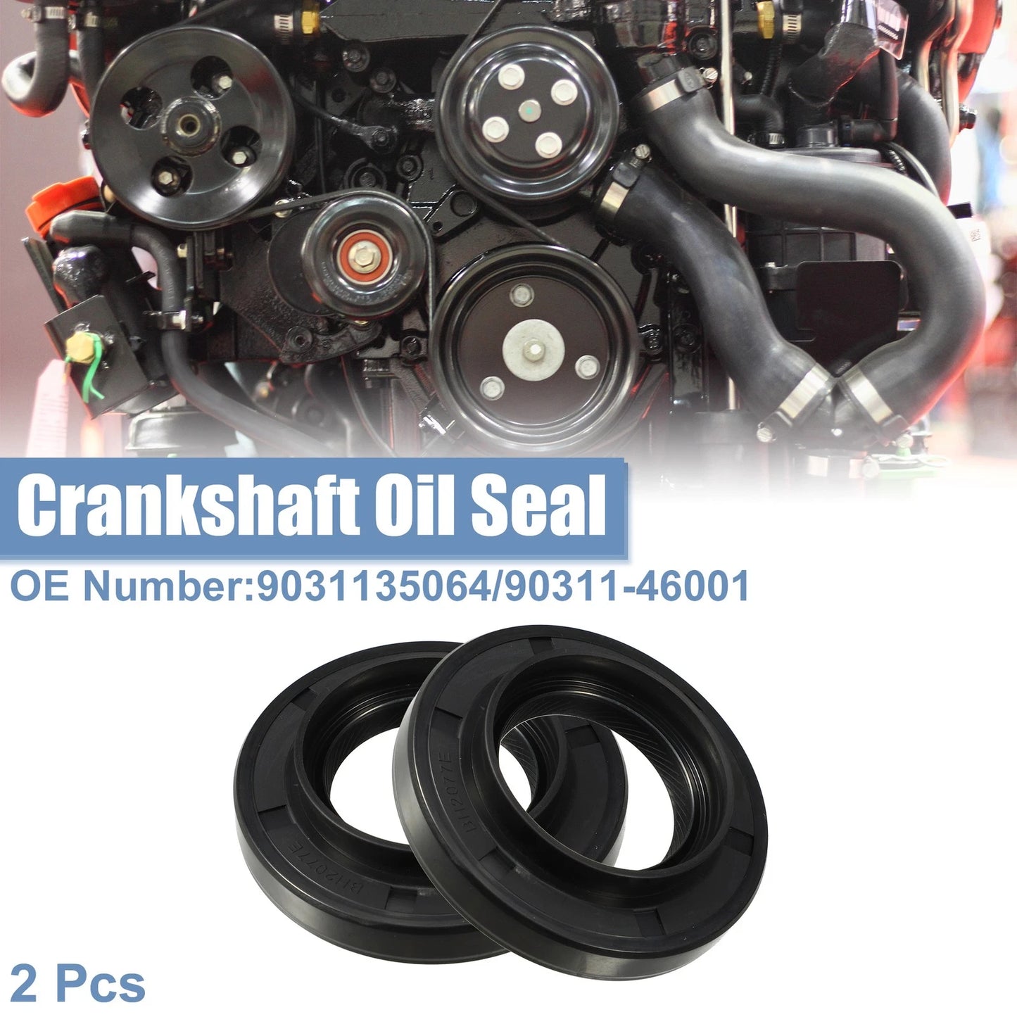 Engine Crankshaft Oil Seals for Lexus GS300 (1993-2005) Black