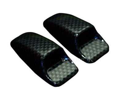 2 x Carbon Washer Jet Covers for Corolla, Eclipse, 240SX